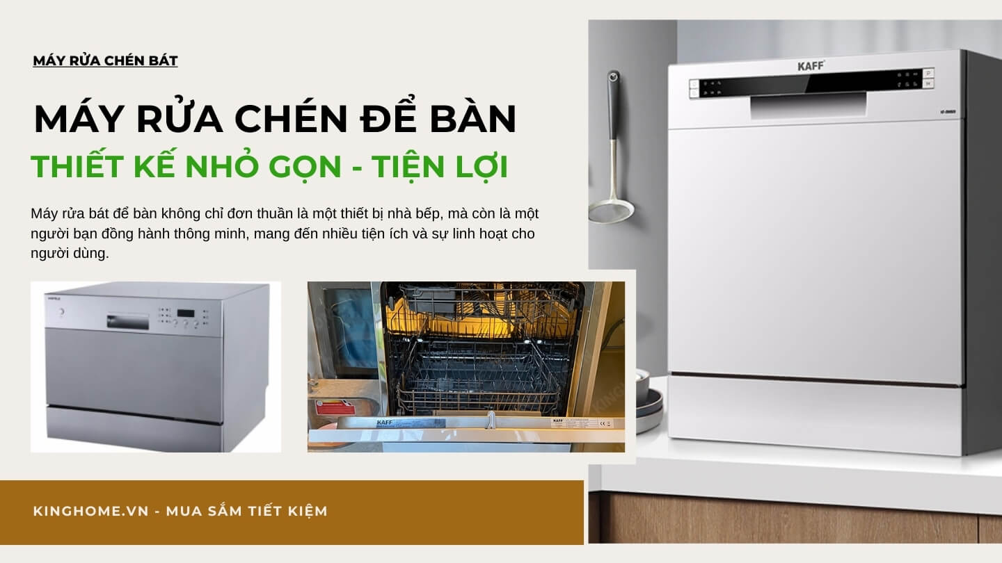 Máy rửa chén mini để bàn: nhỏ gọn và tiện lợi 