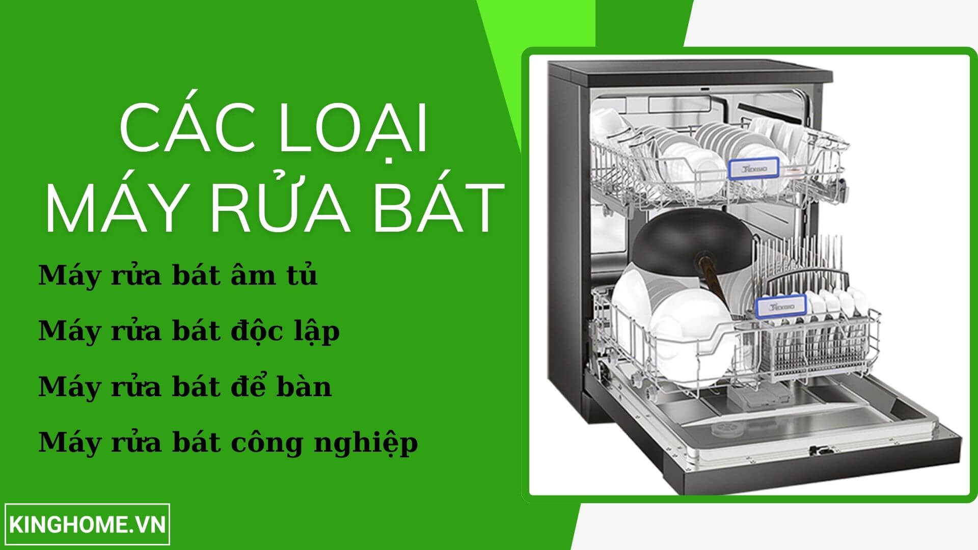 Các loại máy rửa bát