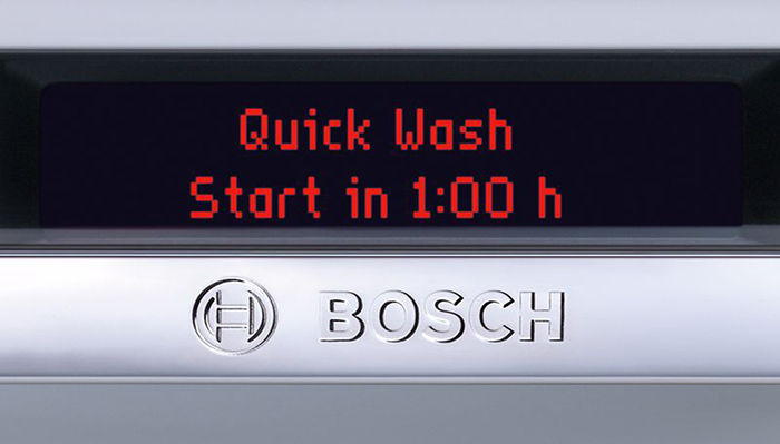 Bosch SMS46GI04E chức năng hẹn thời gian rửa