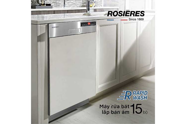 Máy rửa bát bán âm Rosieres 15 bộ RDSN 1D530PX-47