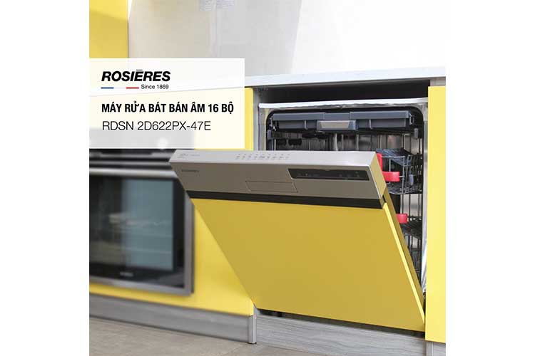 Máy rửa bát bán âm Rosieres 16 bộ RDSN 2D622PX-47E