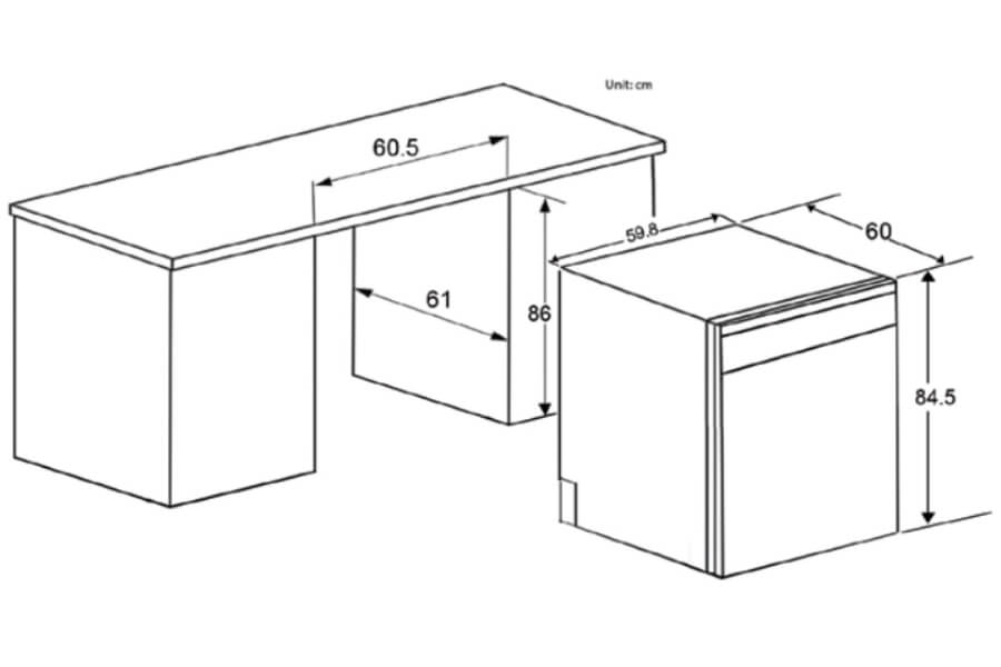 Máy rửa chén Spelier SP 15 DW NX SILVER