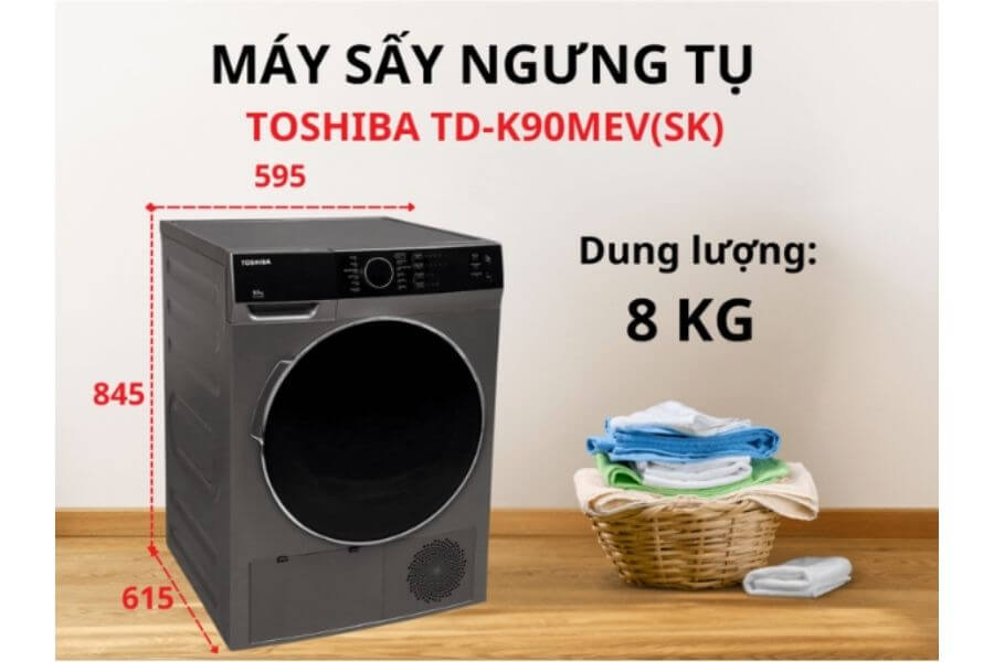 Máy sấy ngưng tụ TOSHIBA TD-K90MEV(SK)