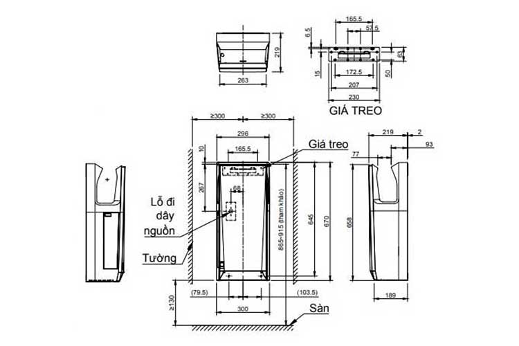 Máy sấy tay Inax JT-2162