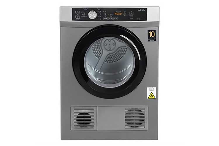 Máy sấy thông hơi Aqua 8 kg AQH-V800H SS