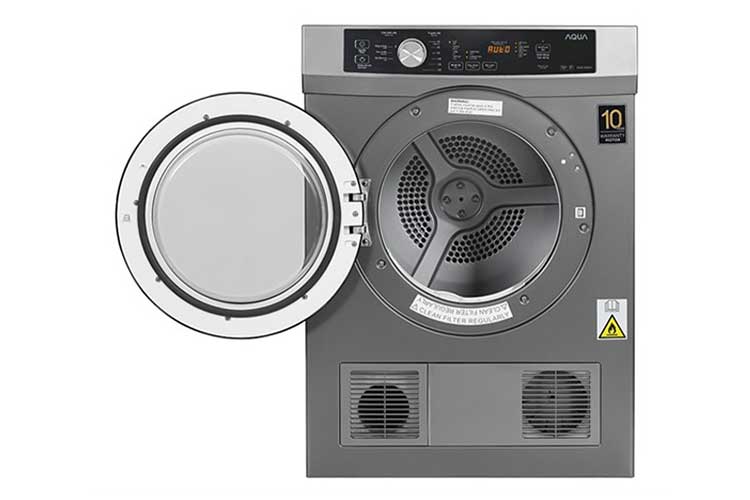 Máy sấy thông hơi Aqua 8 kg AQH-V800H SS