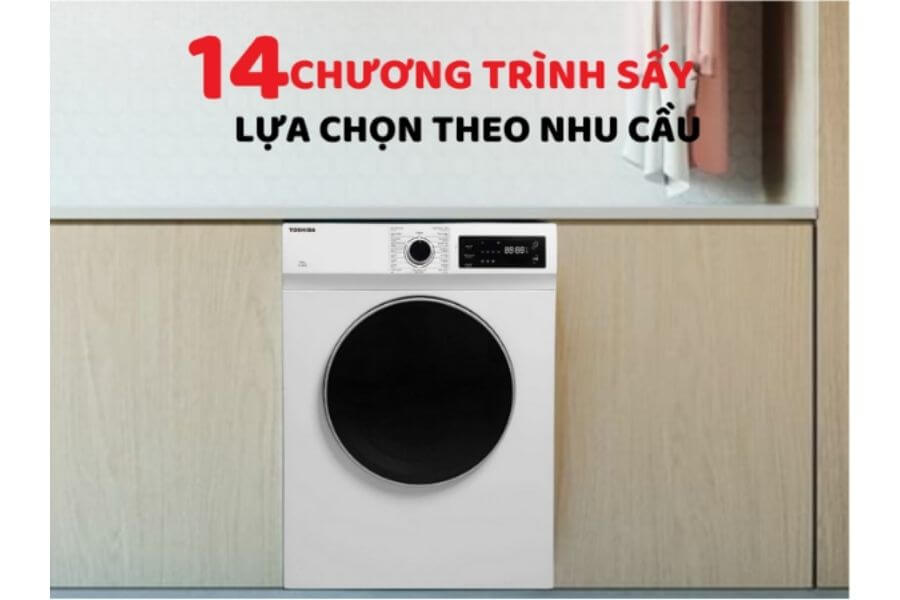 Máy sấy thông hơi TOSHIBA TD-H80SEV(WK)