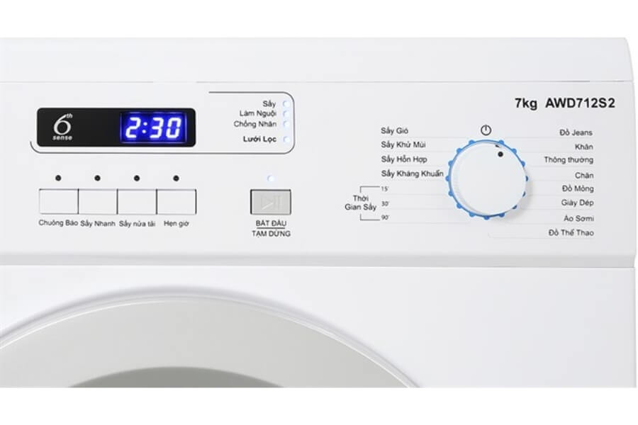 Máy sấy thông hơi Whirlpool 7 Kg AWD712S2