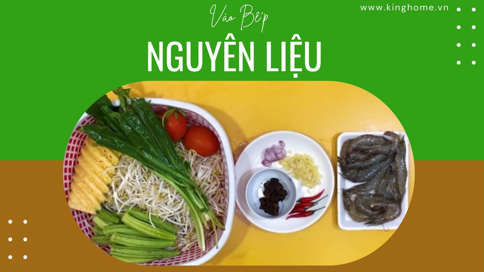 Nguyên liệu Canh chua tép cà chua thơm