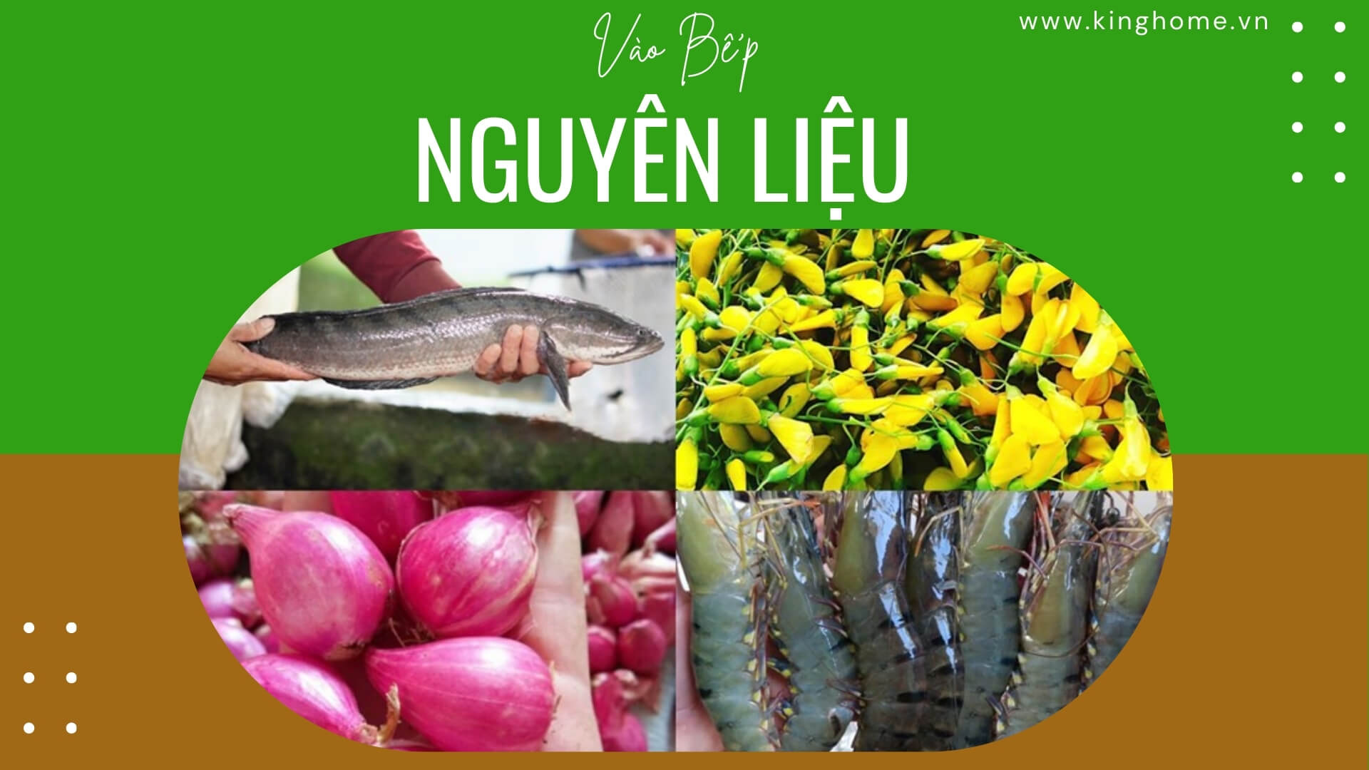 Nguyên liệu làm bún cá lóc Kiên Giang