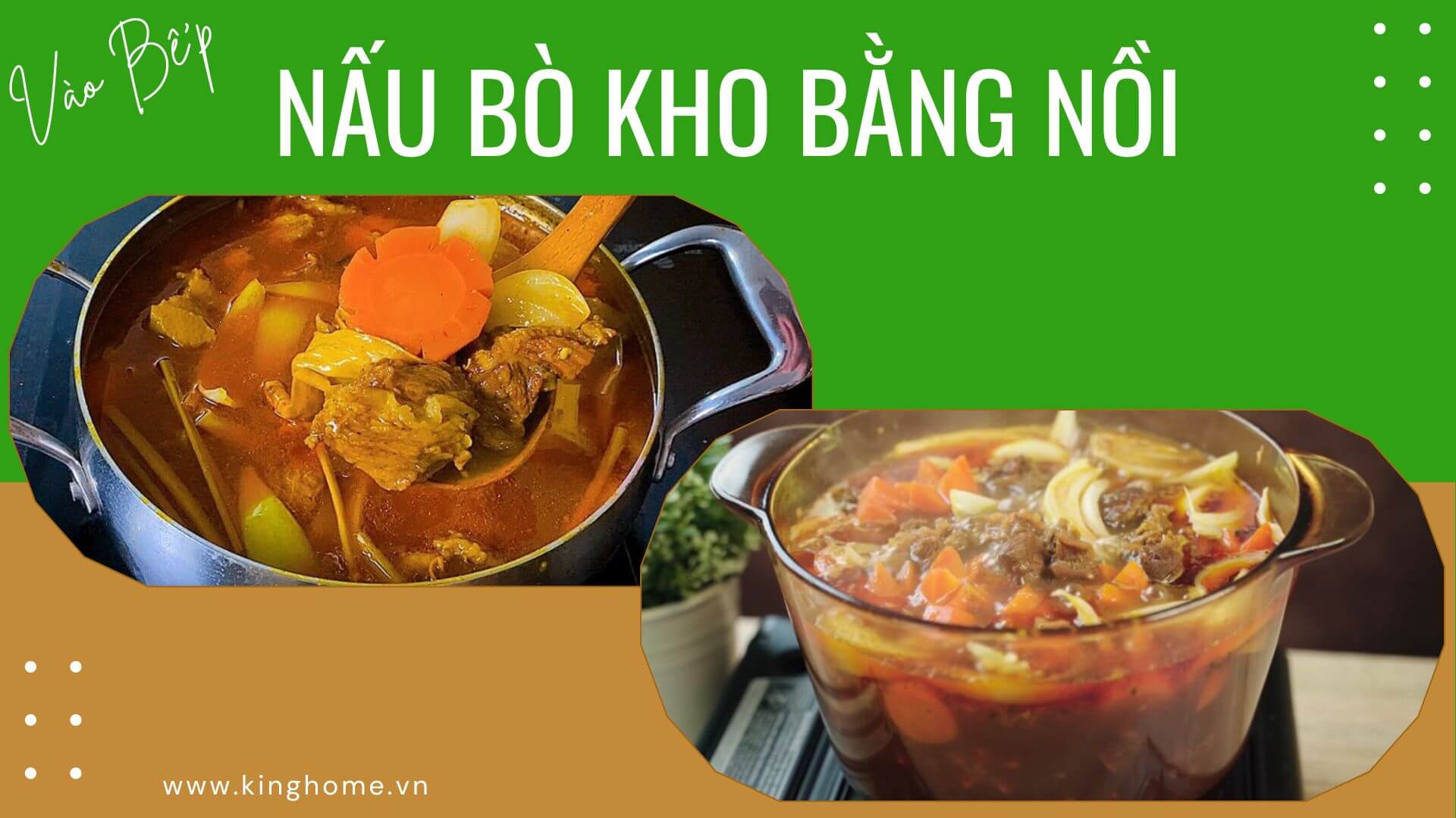 Nấu bò kho bằng nồi