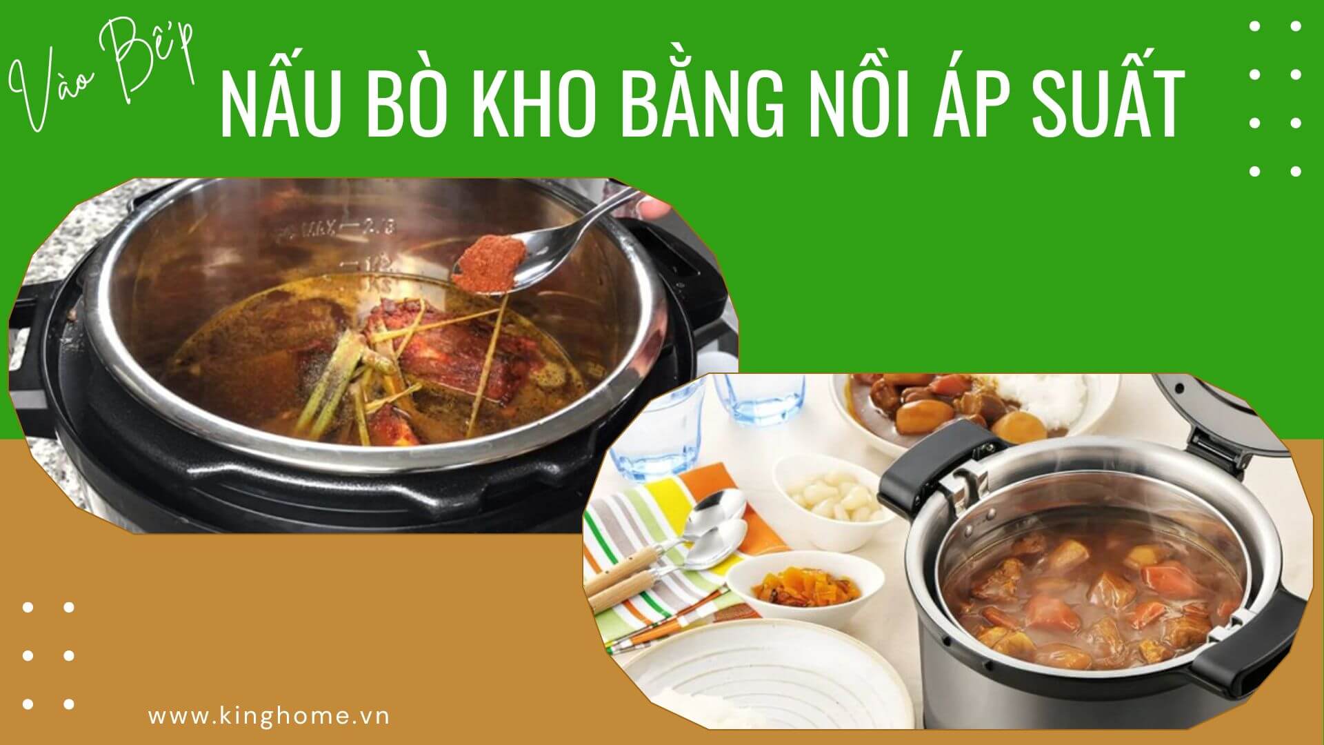 Nấu bò kho bằng nồi áp suất