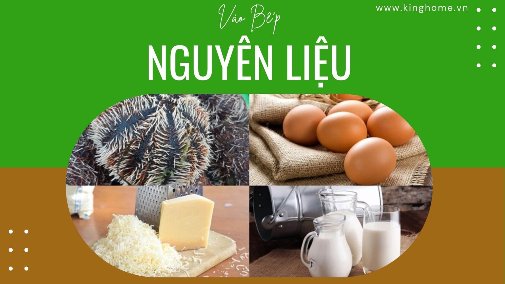 Nguyên liệu làm nhum biển nướng mỡ hành