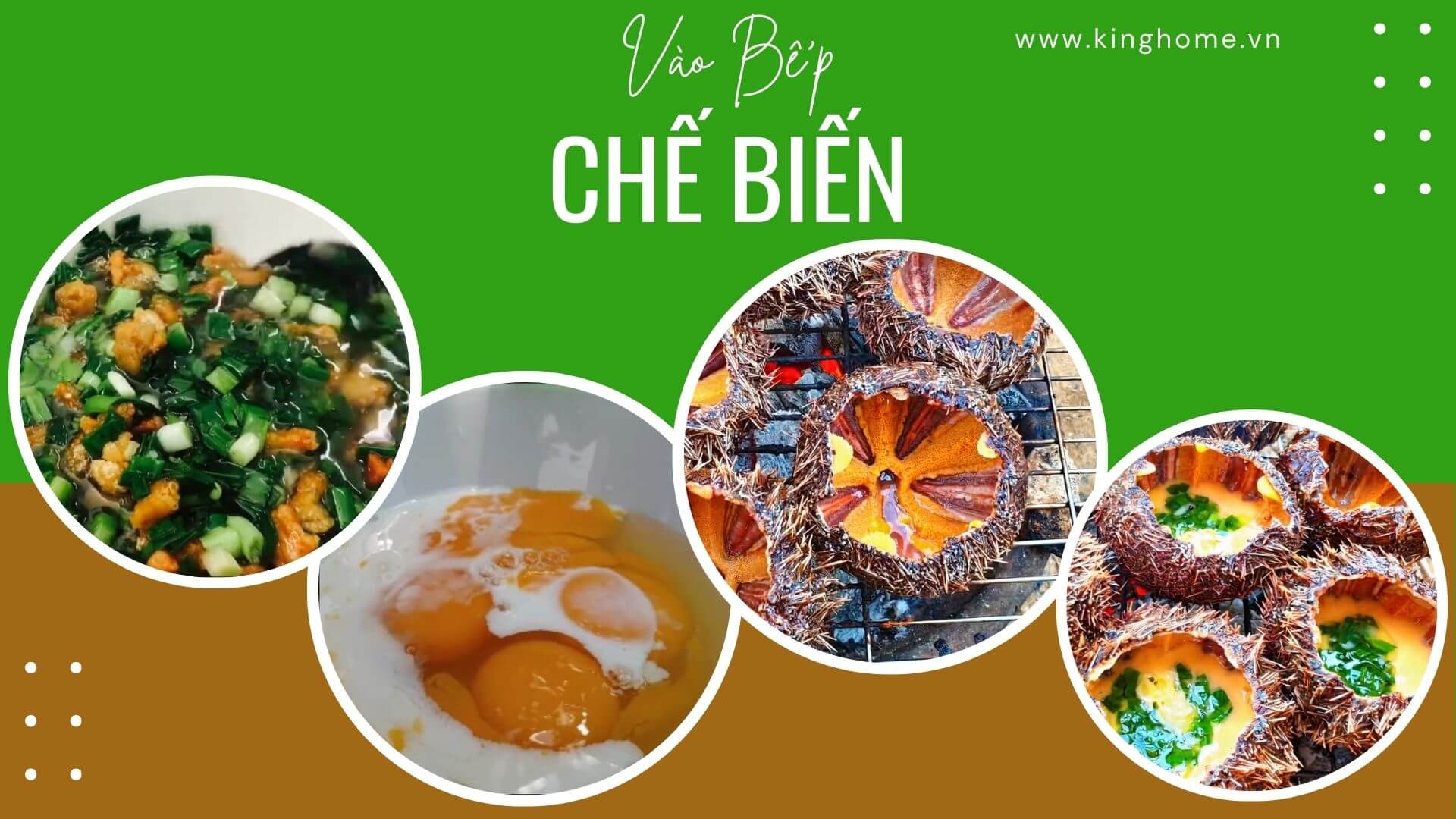 Chế biến nhum biển nướng mỡ hành