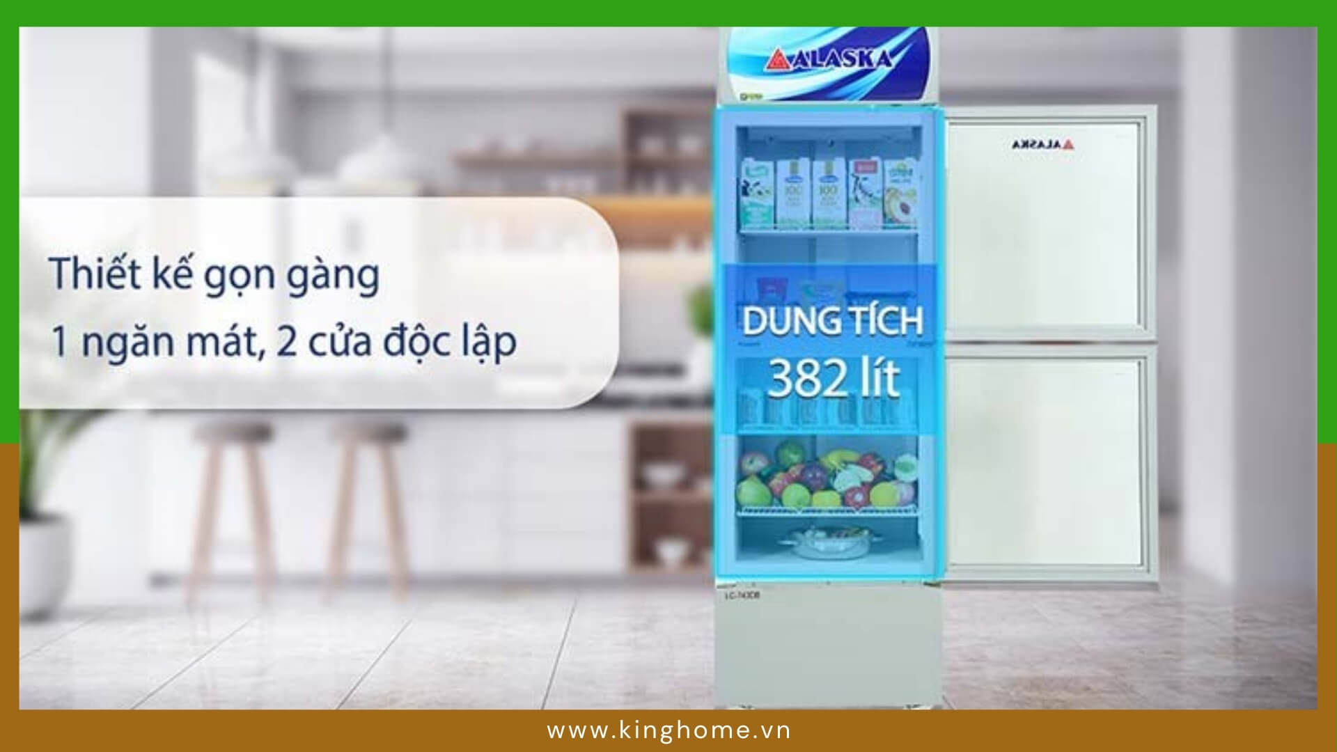 Sắp xếp thực phẩm trong tủ mát