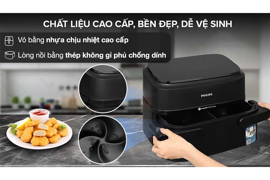 Nồi chiên không dầu Airfryer Series 1000 Philips NA150/00 7 lít