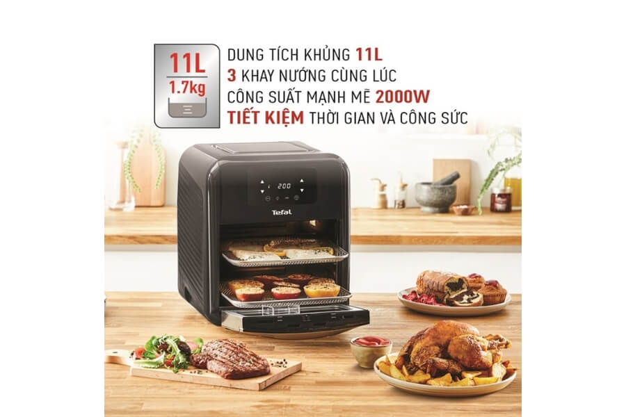 Nồi chiên không dầu Tefal 9 trong 1 Easy fry Oven & Grill FW501815