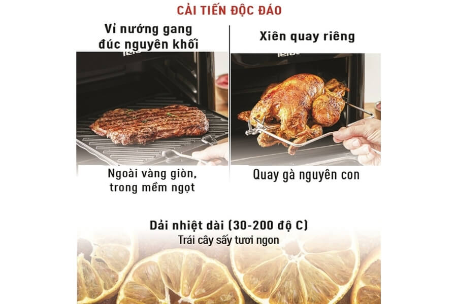 Nồi chiên không dầu Tefal 9 trong 1 Easy fry Oven & Grill FW501815