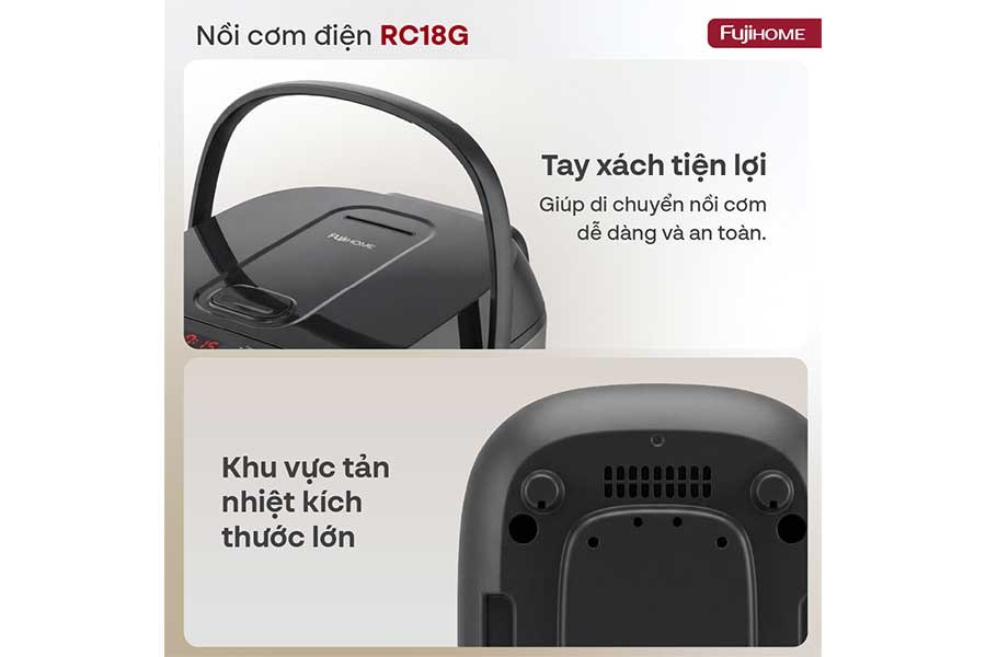 Nồi cơm điện Fujihome RC18G