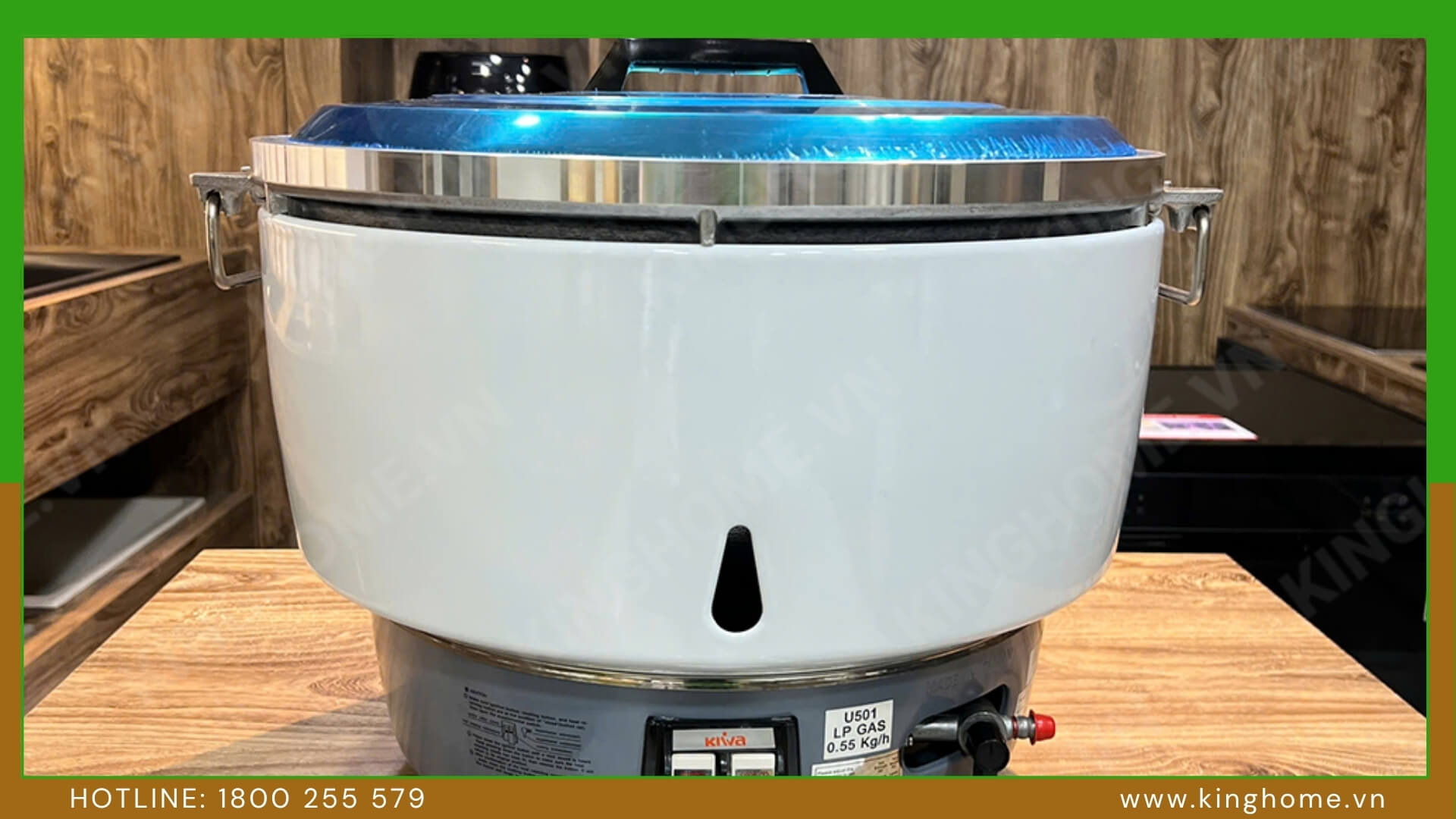 Quán ăn cần nấu cơm số lượng lớn nên chọn nồi cơm gas dung tích bao nhiêu? Đánh giá Kiwa MK-55RA