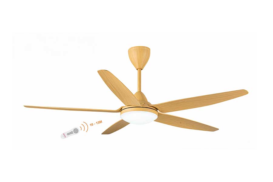 Quạt trần 5 cánh màu gỗ Asia Lighting QT09-G-01