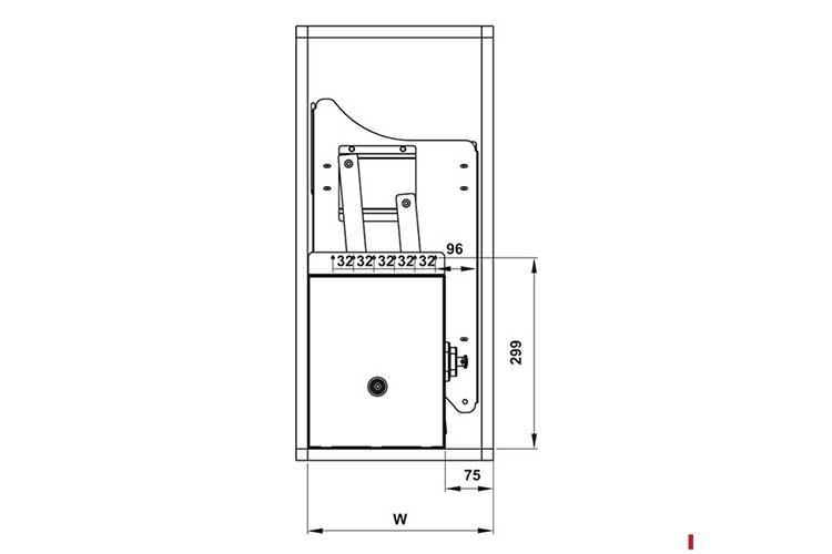 Rổ chén đĩa di động Lento 700mm Hafele 504.76.010