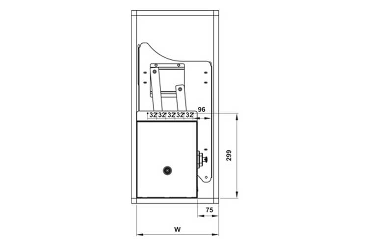 Rổ chén đĩa di động Lento 900mm Hafele 504.76.013