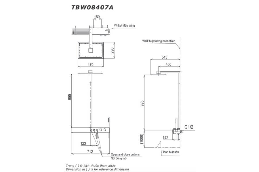 Sen cây Z series Toto TBW08408A