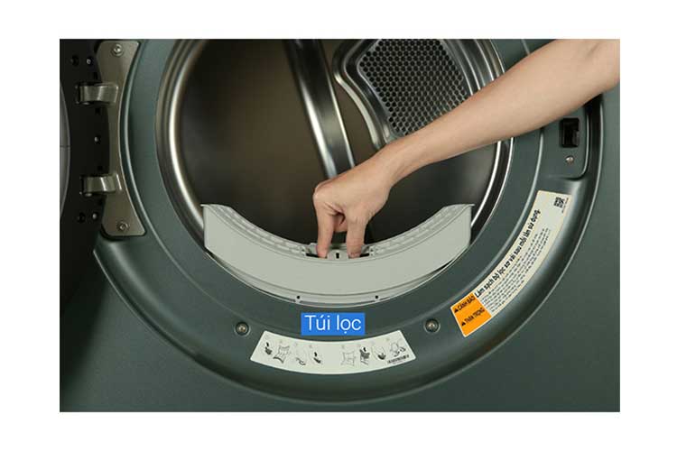 Tháp giặt sấy LG WashTower WT2517NHEG Giặt 25kg/Sấy 17kg xanh/be