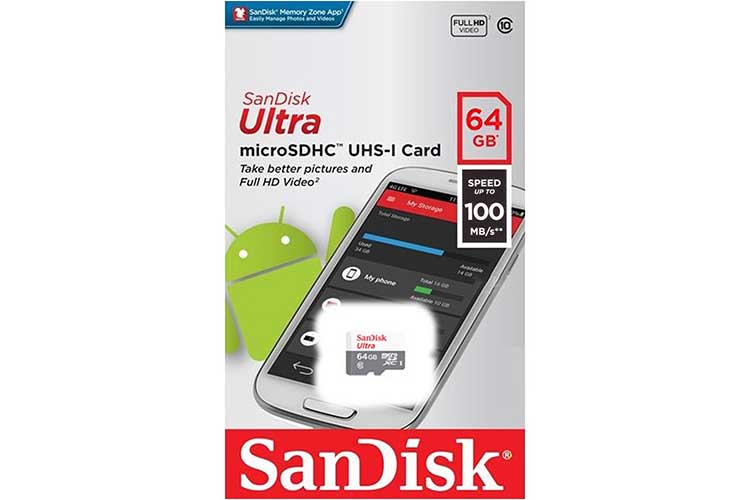 Thẻ nhớ MicroSDXC Sandisk Ultra 64GB 100MB/s 667x SDSQUNR-064G-GN3MN