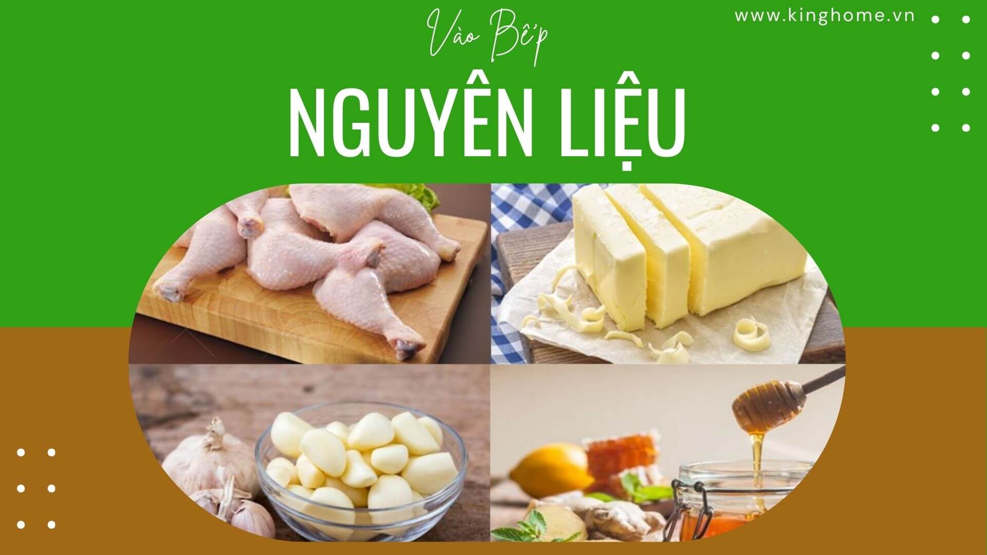 Nguyên liệu Đùi gà nướng bơ tỏi