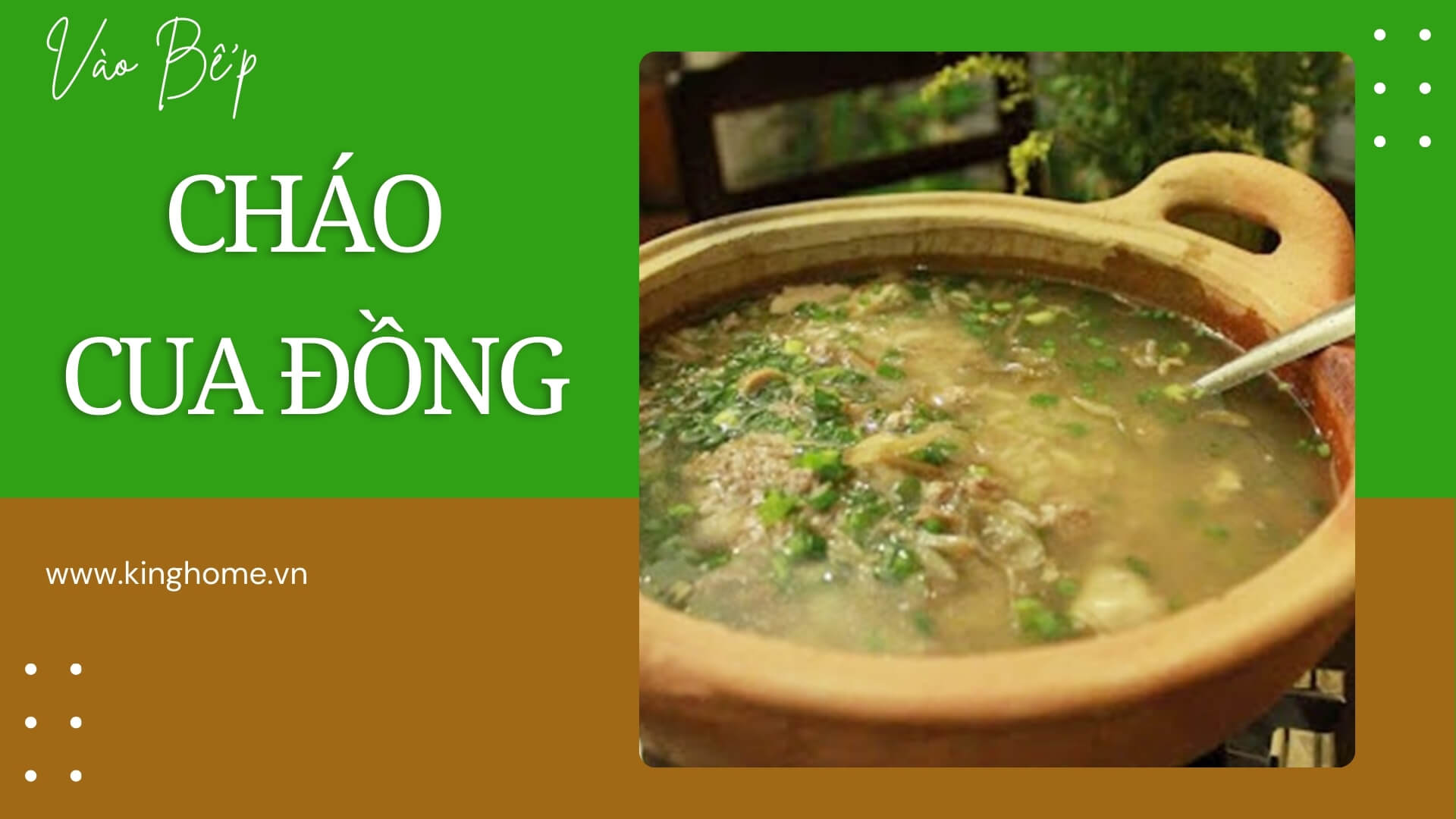 Cháo cua đồng