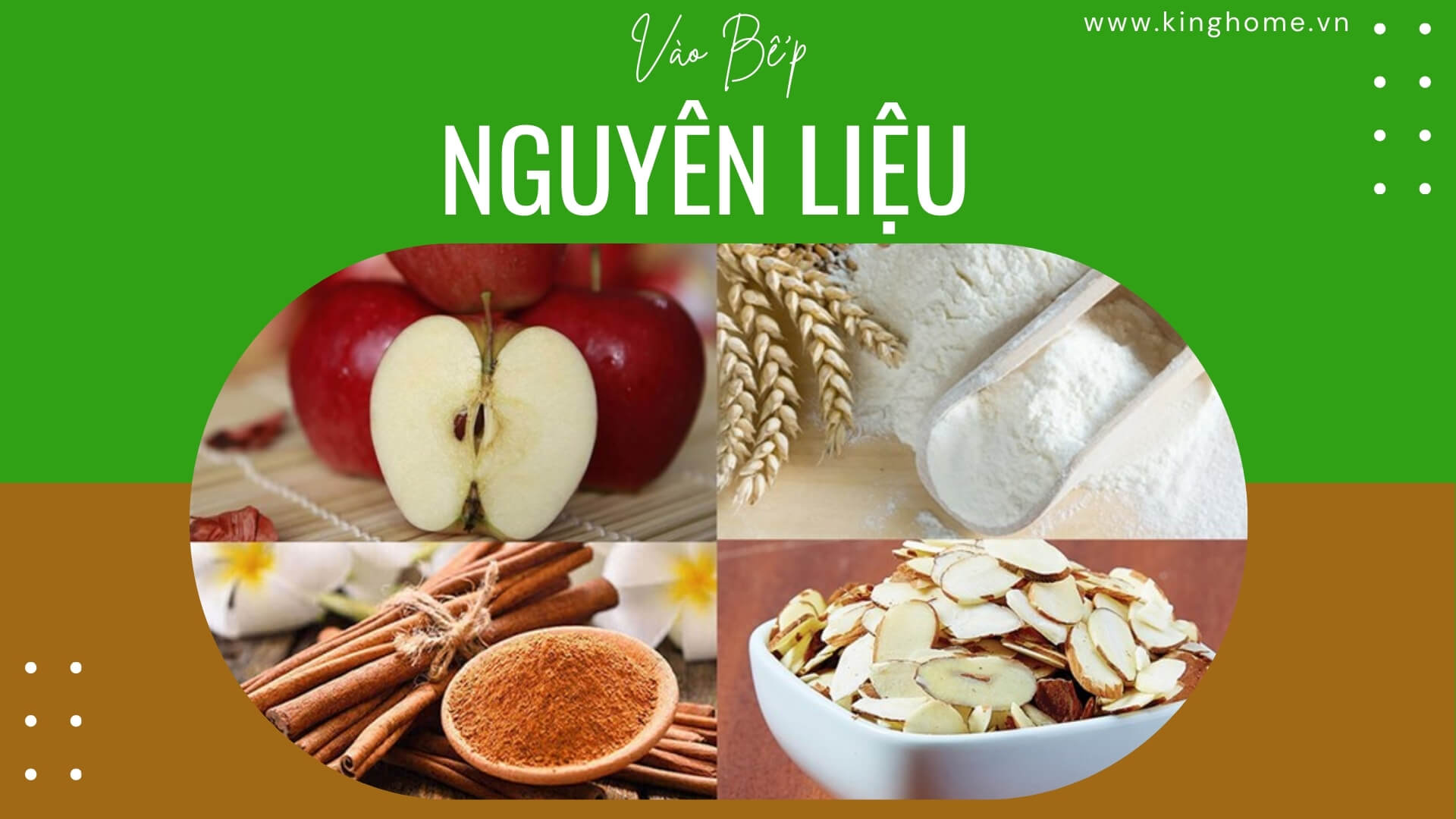 Nguyên liệu làm bánh táo nướng vô hình