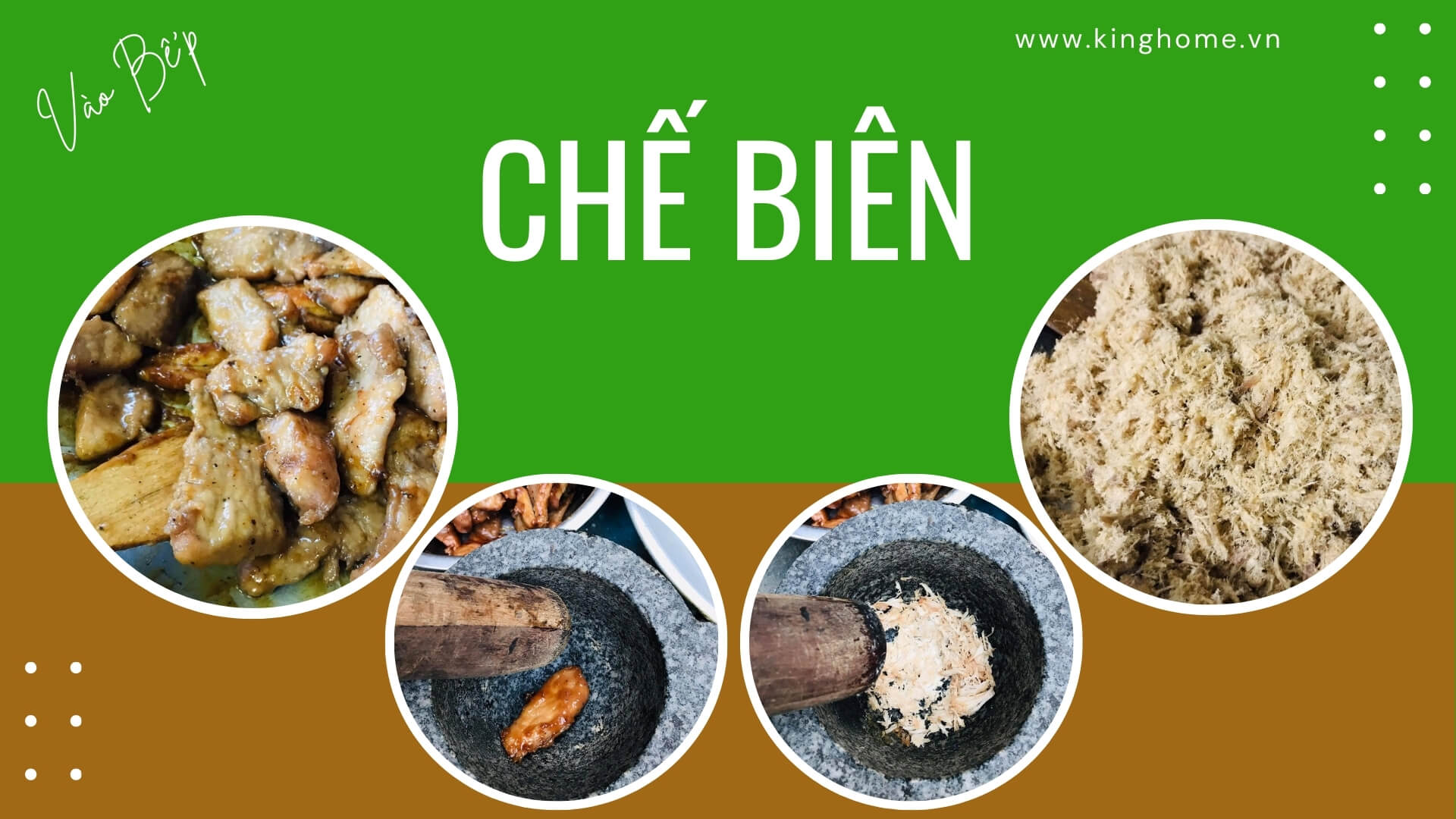 Chế biến Chà bông thịt heo