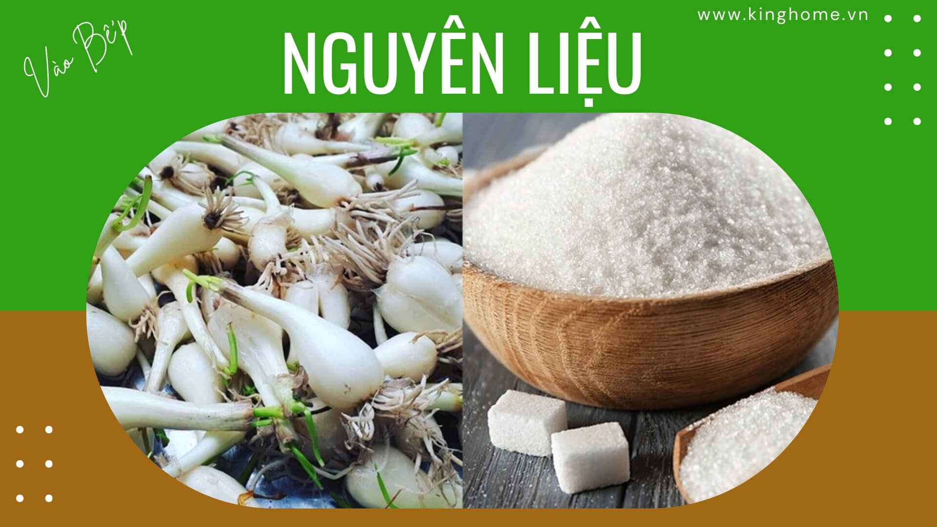 Nguyên liệu củ kiệu chua ngọt