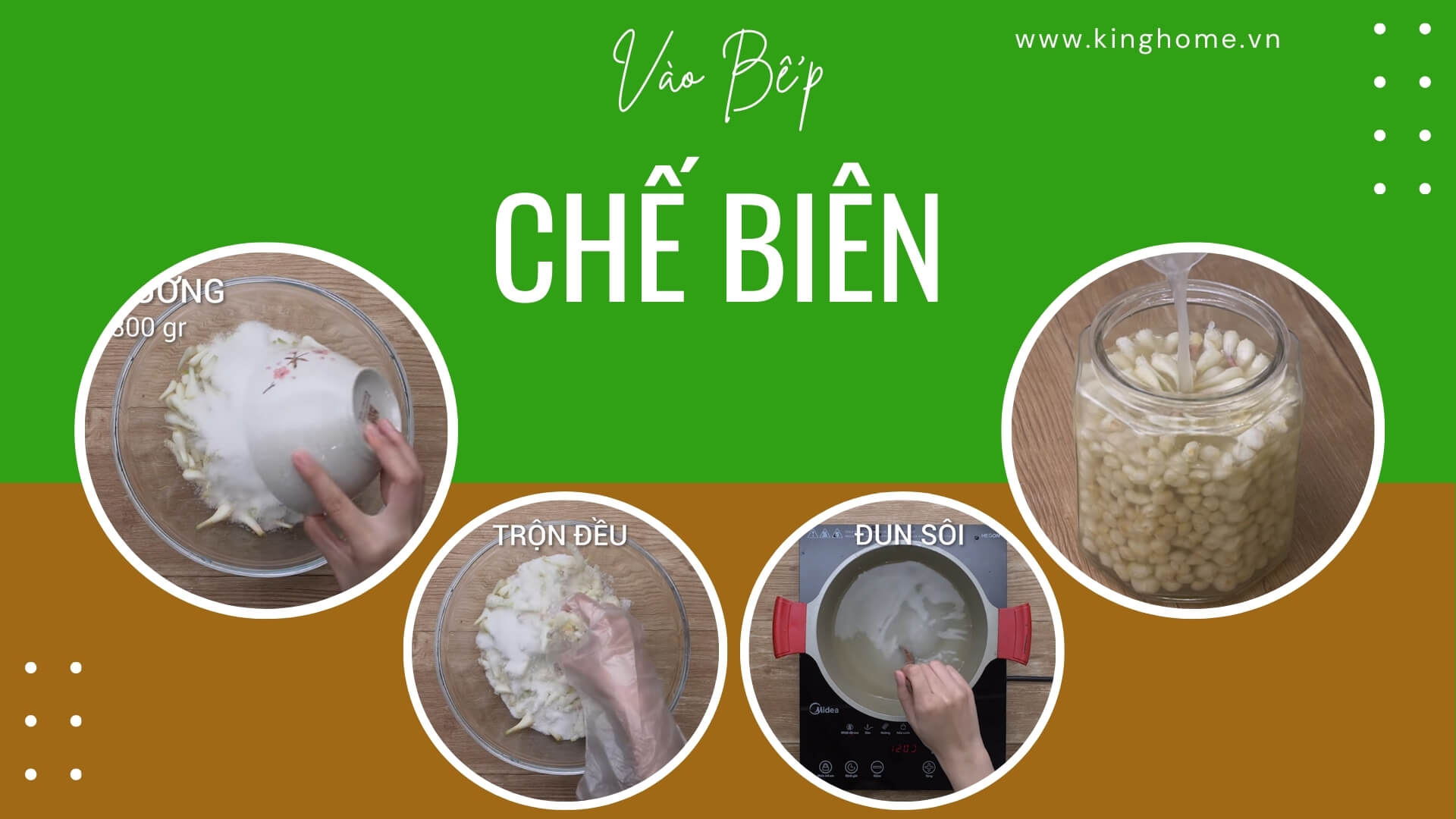 Chế biến củ kiệu chua ngọt