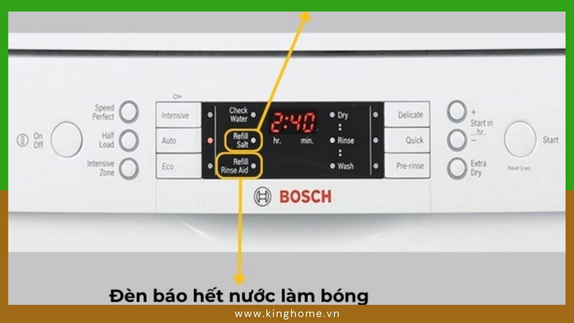 Tìm hiểu các tiện ích trên máy rửa chén Bosch