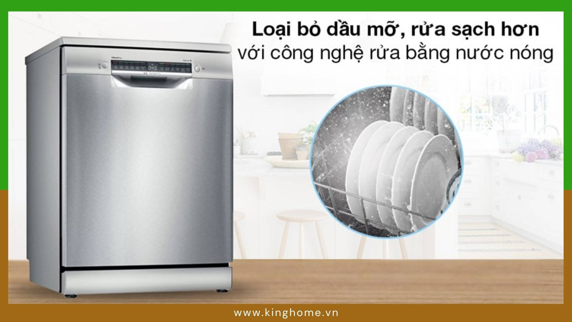 Tìm hiểu các tiện ích trên máy rửa chén Bosch