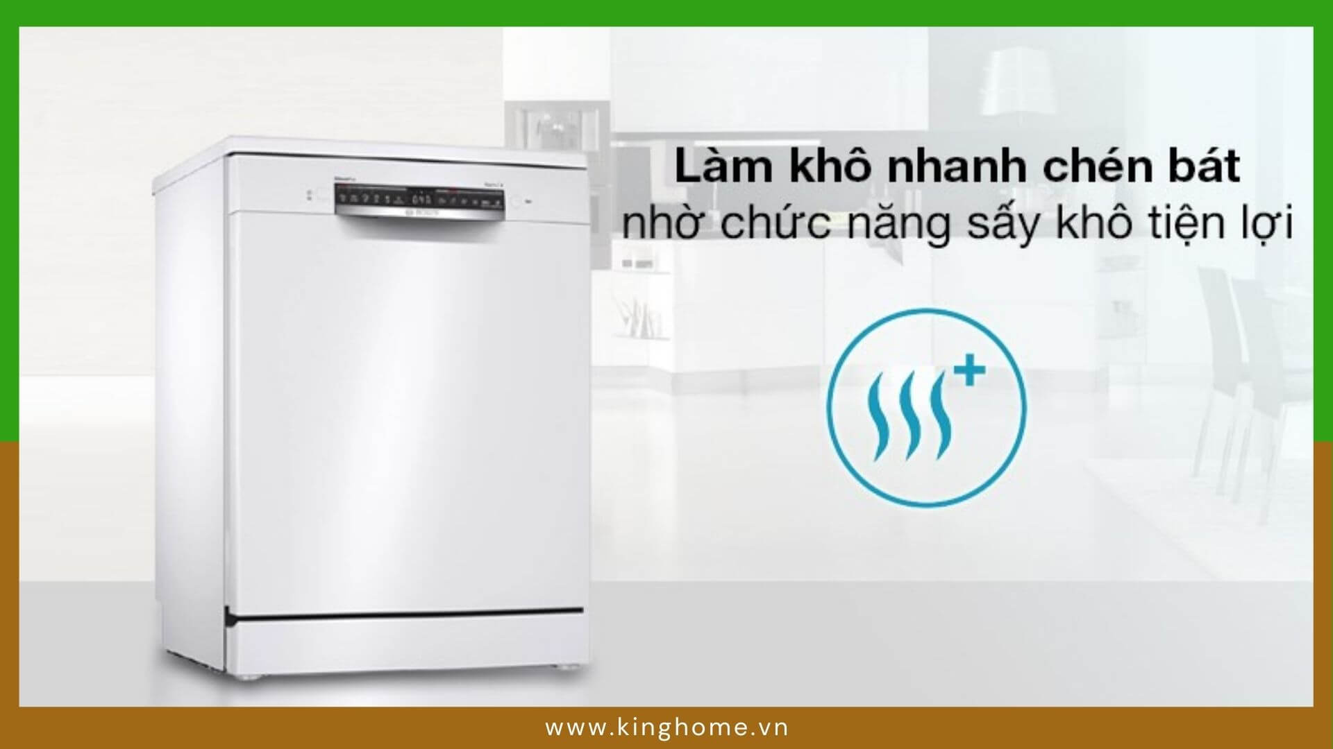 Tìm hiểu các tiện ích trên máy rửa chén Bosch