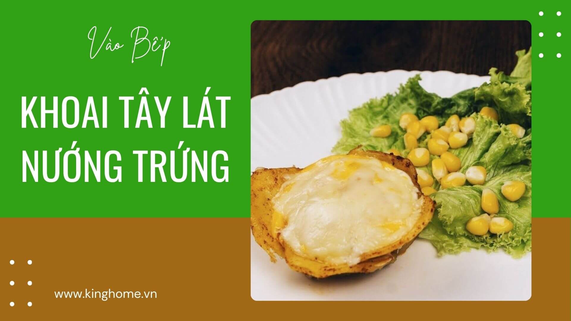 Khoai tây lát nướng trứng