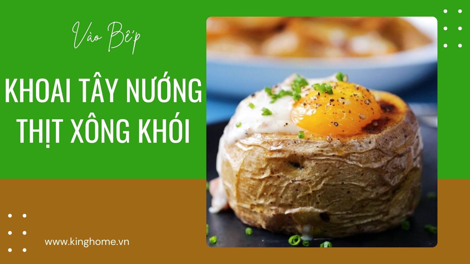 Khoai tây nướng thịt xông khói