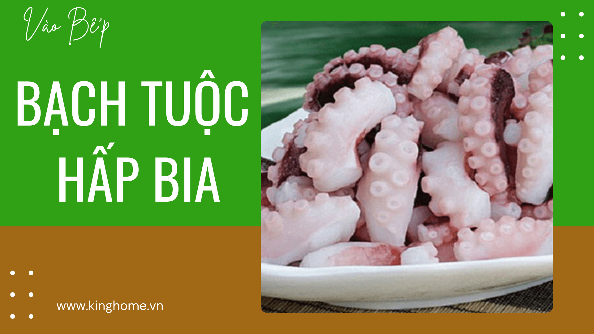 Bạch tuộc hấp bia