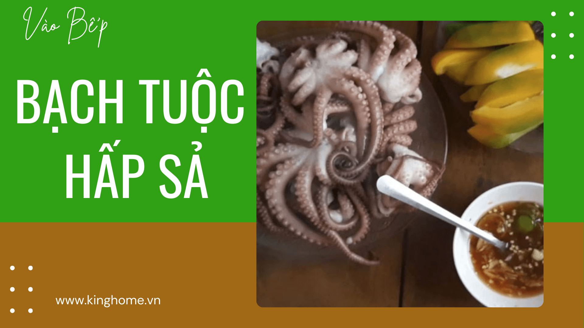 Bạch tuộc hấp sả