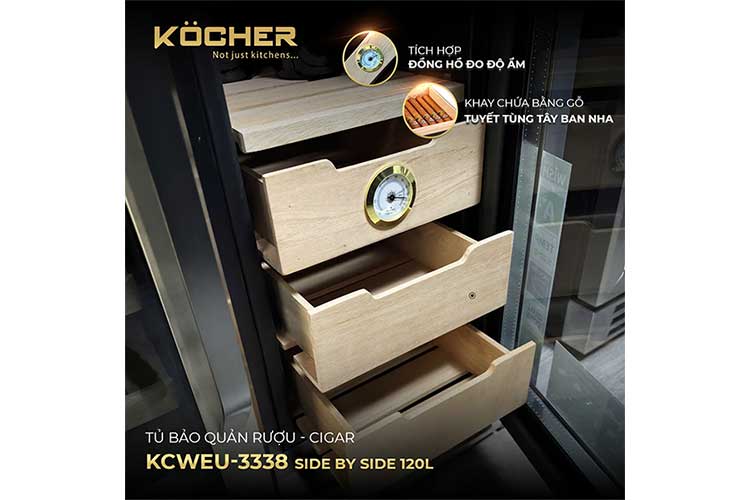 Tủ bảo quản rượu Kocher KCWEU-3338