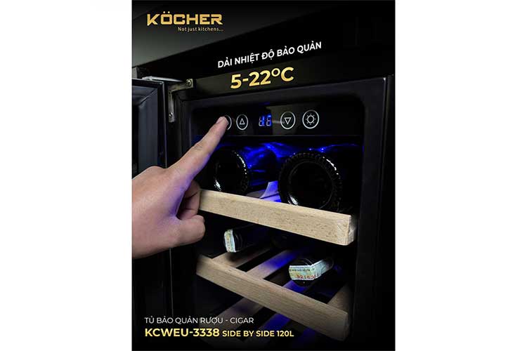 Tủ bảo quản rượu Kocher KCWEU-3338