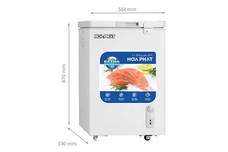 Tủ đông Hòa Phát HCF 106S1N 107 lít