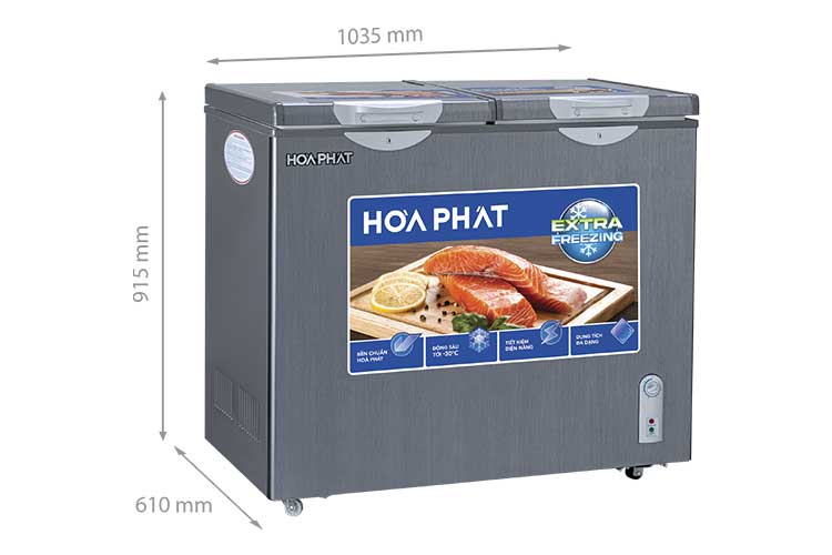 Tủ đông Hòa Phát HCF 506S2Đ2SH 205 lít