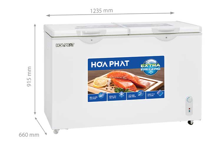 Tủ đông Hòa Phát HCF 656S2Đ2 271 lít