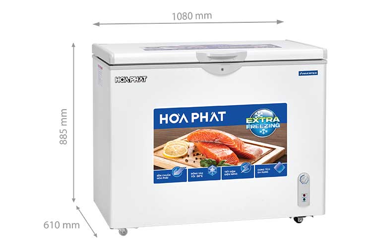 Tủ đông Hòa Phát Inverter HCFI 516S1Đ1 252 lít