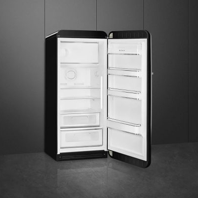 Tủ lạnh SMEG cửa đơn, độc lập, cửa mở phải, màu Đen, 50’S STYLE FAB28RBL5 535.14.611